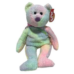 Ty Beanie Baby Groovy tie die bear 1999 vintage retired plush stuffed animal toy